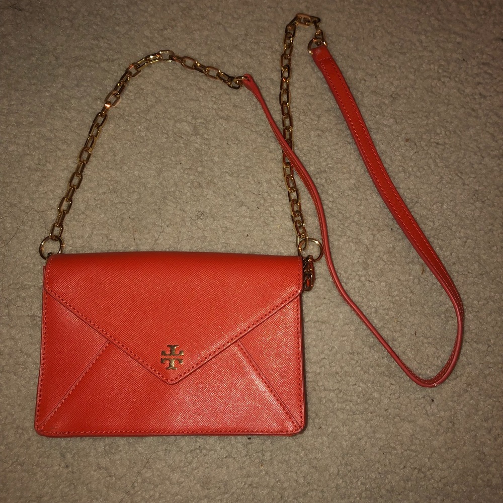 100% AUTHENTIC Orange & Gold Tory Burch Crossbody